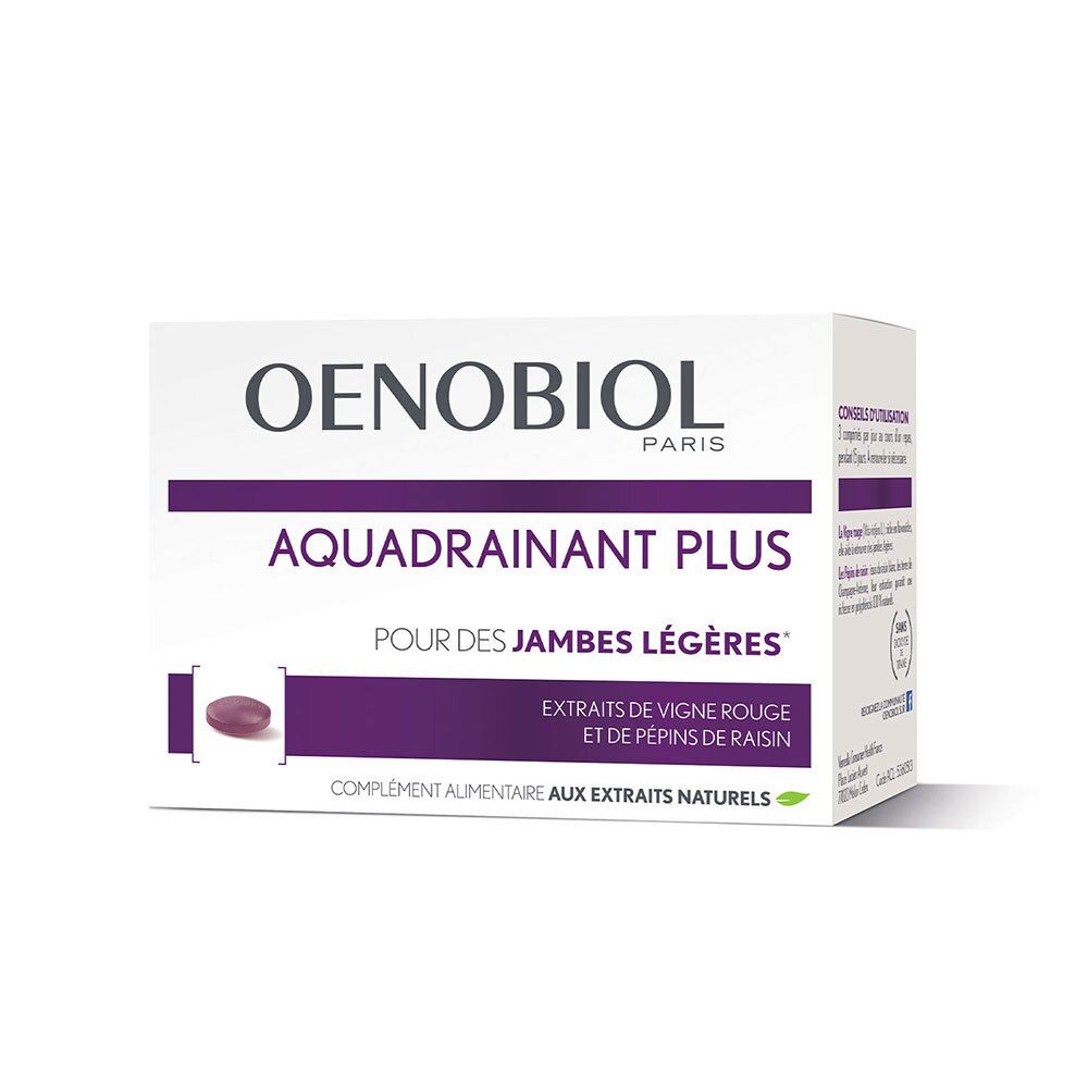 Oenobiol - Compléments Alimentaires Minceur Aquadrainant Plus Jambes Légères(1) Progamme 15 Jours 1 Boîte De 45 Comprimés Comprimé(S) Pc(S) Enfants