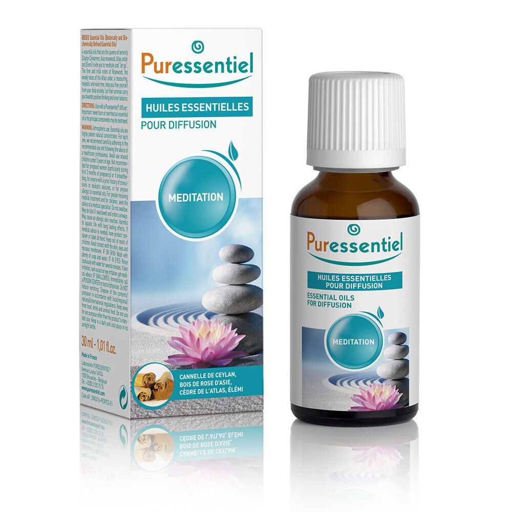 Puressentiel Diffusion Huiles essentielles pour Diffusion Méditation 30 ml Huile