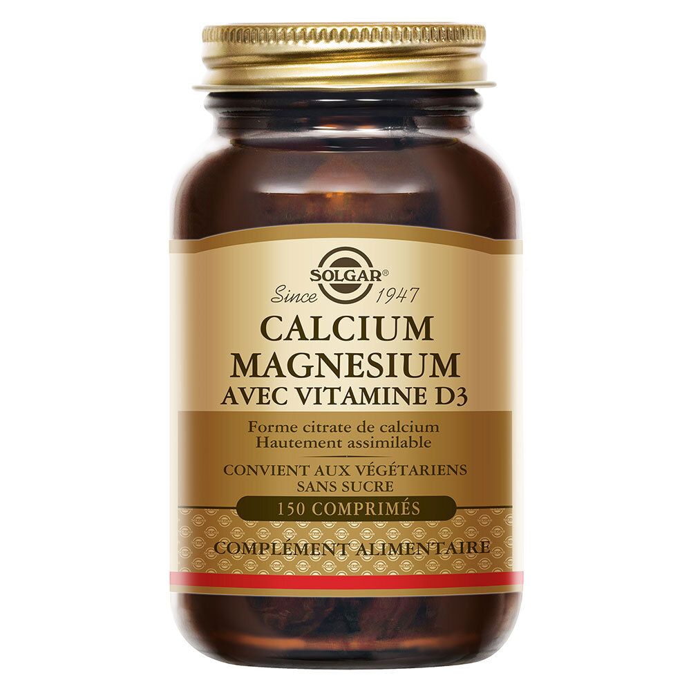 Solgar Calcium Magnésium Vitamine D3 - Os Et Cartilages Vitalité 150 Comprimés Comprimé(S) Pc(S) - Image 1