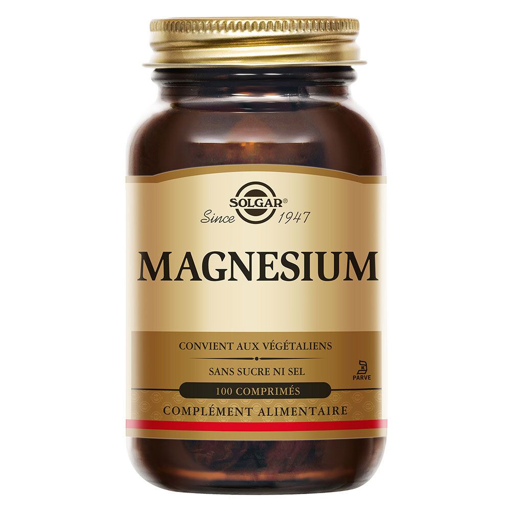 Solgar Magnésium - Fatigue- Vitalité 100 Comprimés Comprimé(S) G