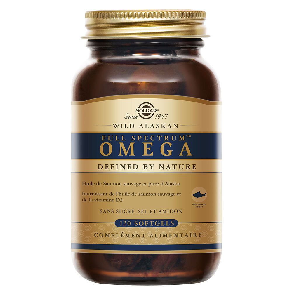 Solgar Full Spectrum Omega - Beauté - 120 softgels 120 pc(s) Capsule(S) Douce(S)