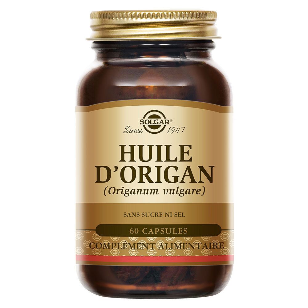 Solgar Huile d'Origan - Défenses Immunitaires - Digestion - 60 softgels 60 pc(s) Capsule(S) Douce(S)