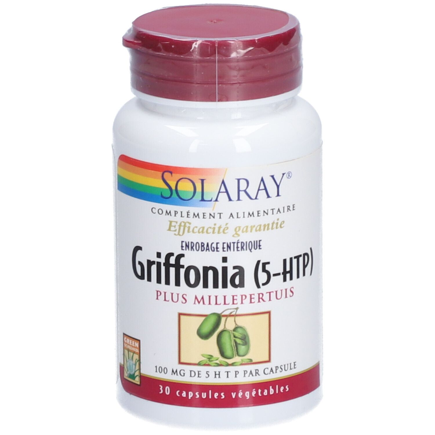 Solaray Griffonia 5-Htp + Millepertuis Capsule(S) 30 Pc(S)