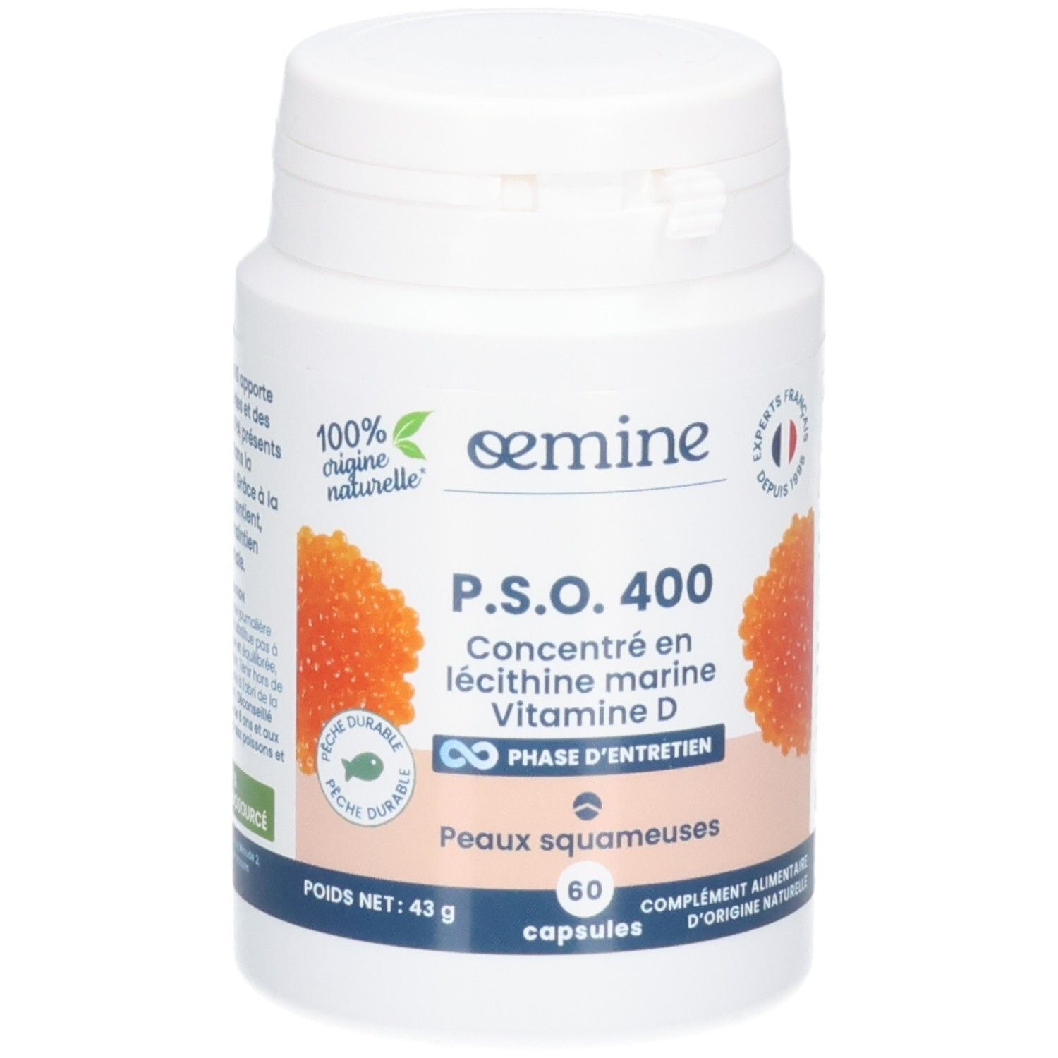 Oemine Pso 400 Lécithine Marine Capsule(S) 60 Pc(S) - Image 1