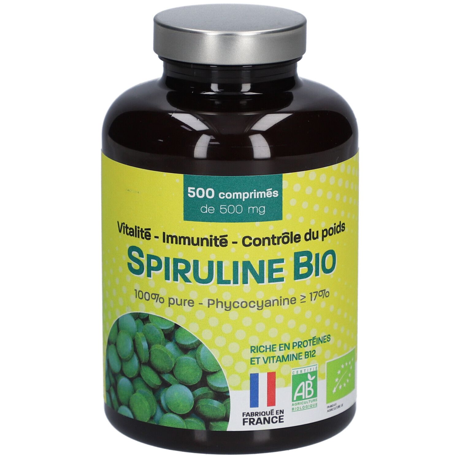 Pdm To Be Maintained Pharmup Spiruline Bio Comprimé(S) 500 Pc(S)