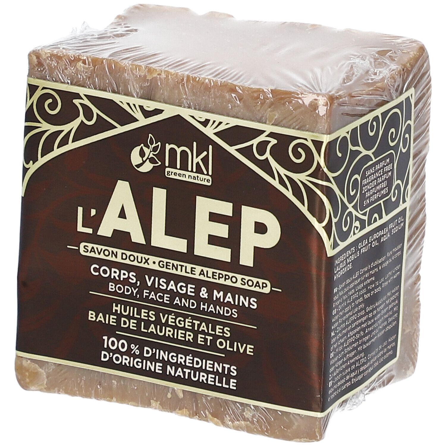 mkl SAVON SOLIDE D’ALEP 200 g Savon
