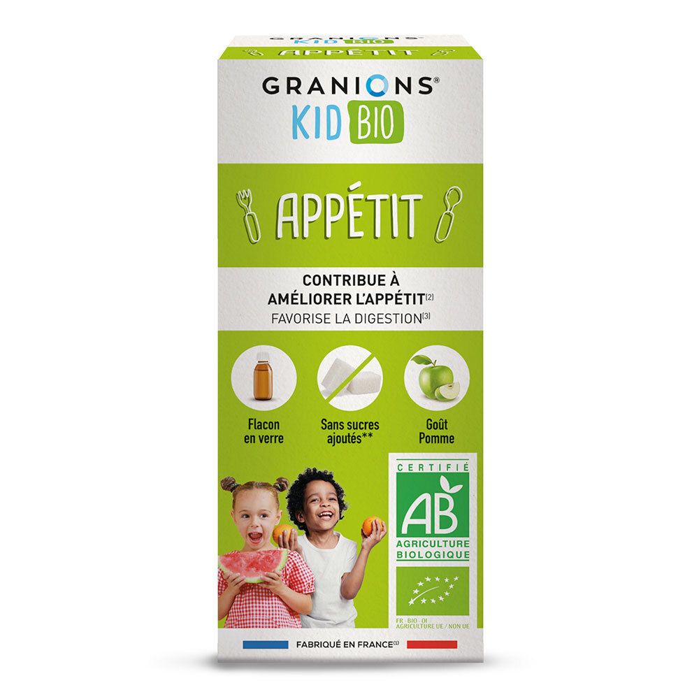 Granions Granions® Kid Bio Appétit Sirop 125 Ml Enfants