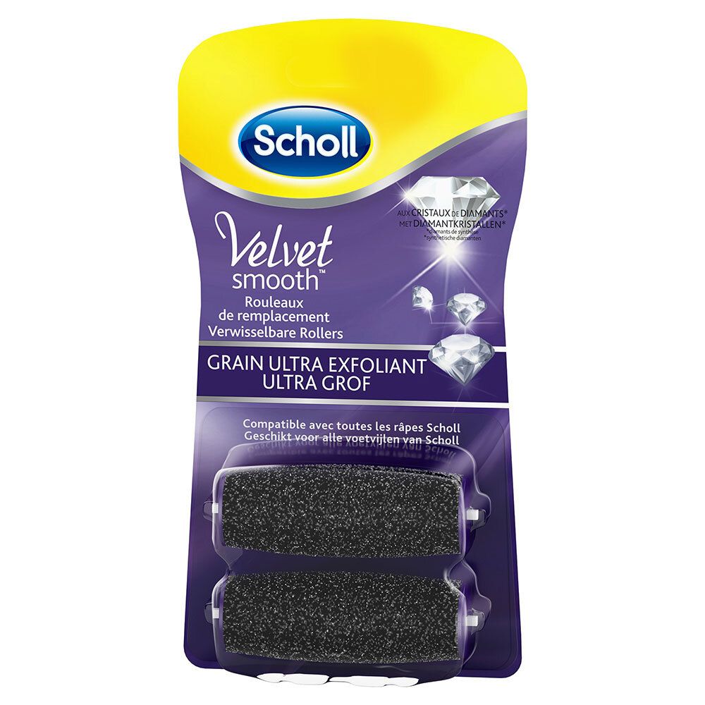 Scholl Velvet smooth Rouleaux de remplacement Cristaux de diamants 2 pc(s) Appareil
