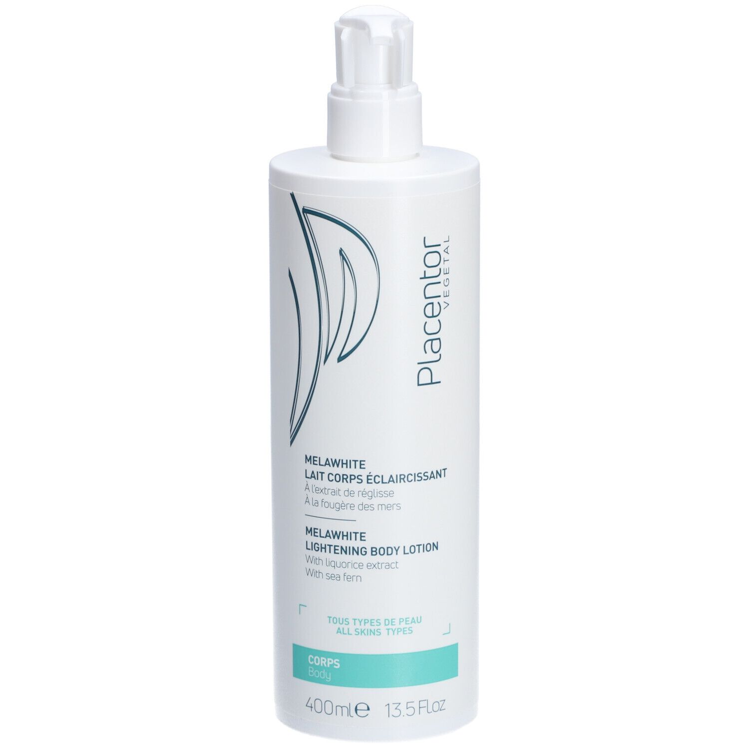Placentor VEGETAL MÉLAWHITE LAIT CORPS ÉCLAIRCISSANT 400 ml Lait