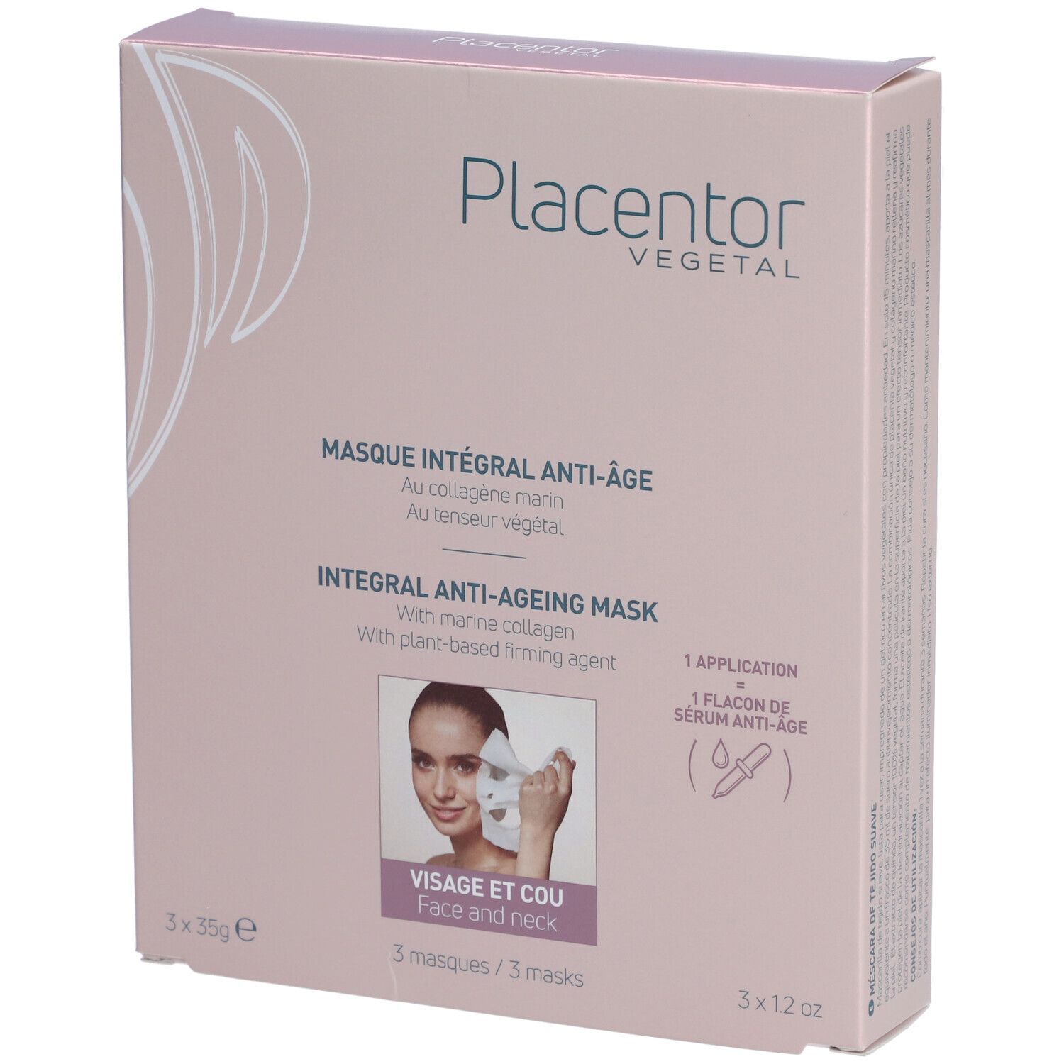 Placentor VEGETAL MASQUE INTÉGRAL ANTI-ÂGE 3 pc(s) Masque