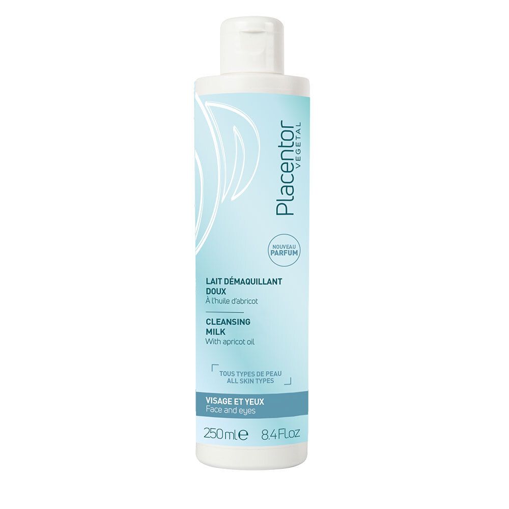 PLACENTOR Végétal Lait démaquillant doux à l'huile d'abricot 250 ml Lait