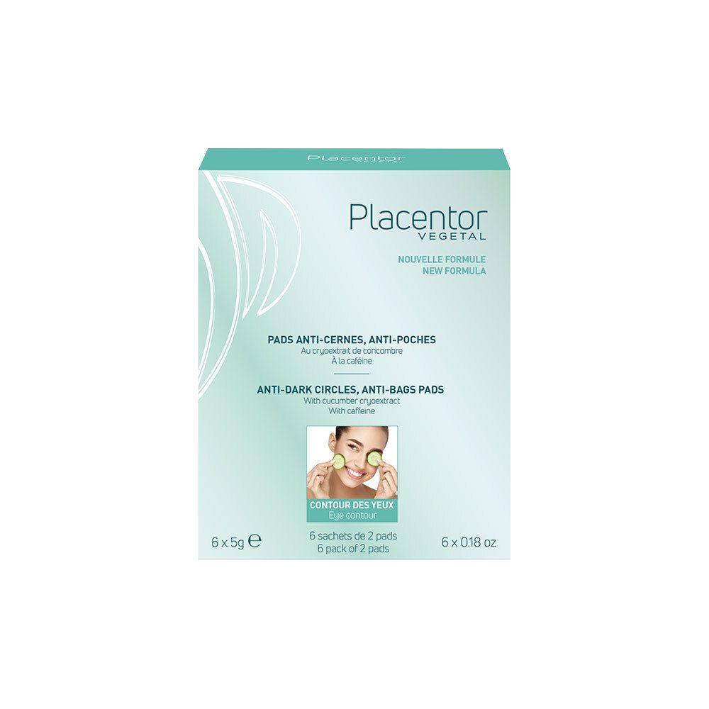 Placentor Végétal Pads Anti-Cernes, Anti-Poches Pansement(S) 6 Pc(S)