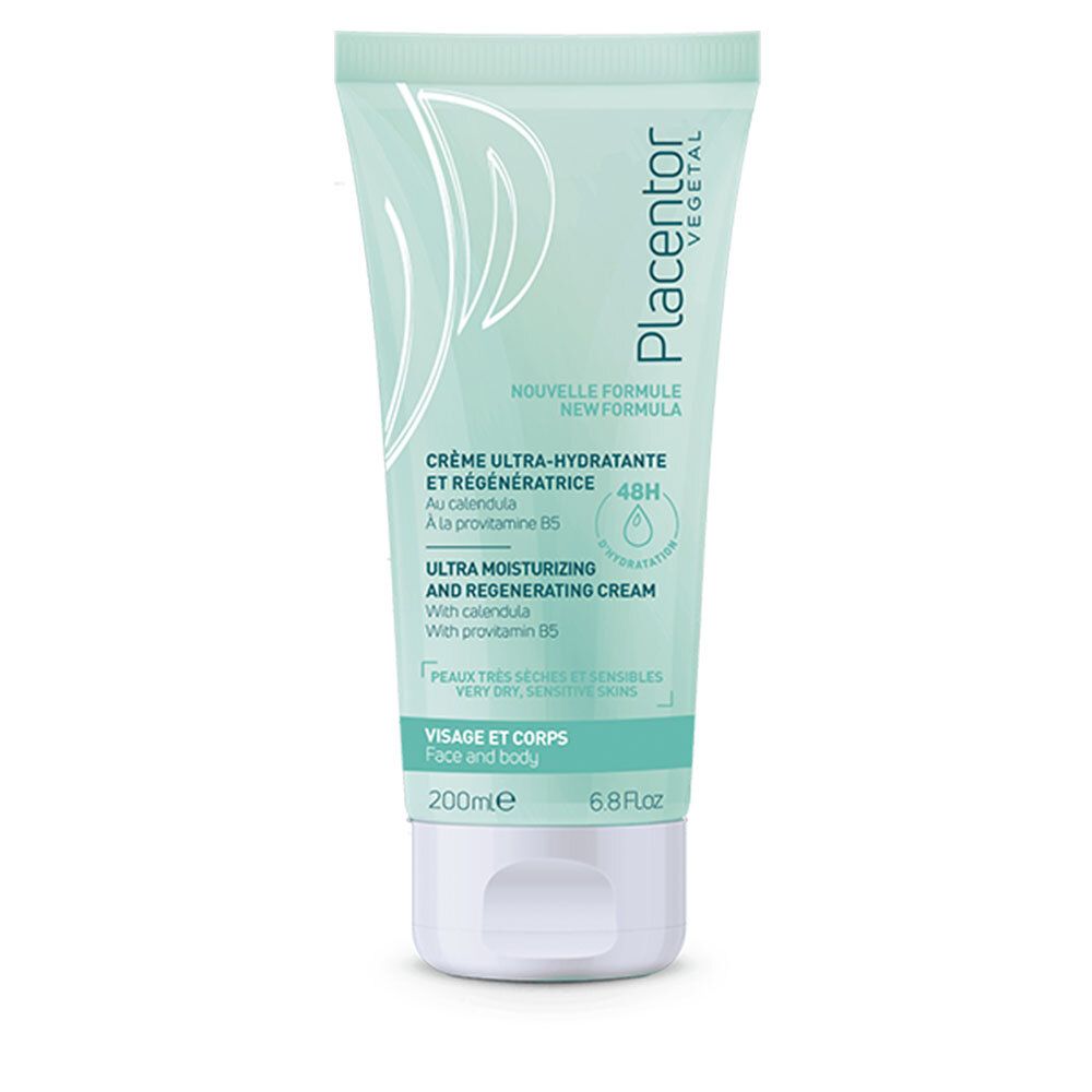 Placentor VEGETAL CRÈME ULTRA-HYDRATANTE ET RÉGÉNÉRATRICE 200 ml Crème Pour La Peau
