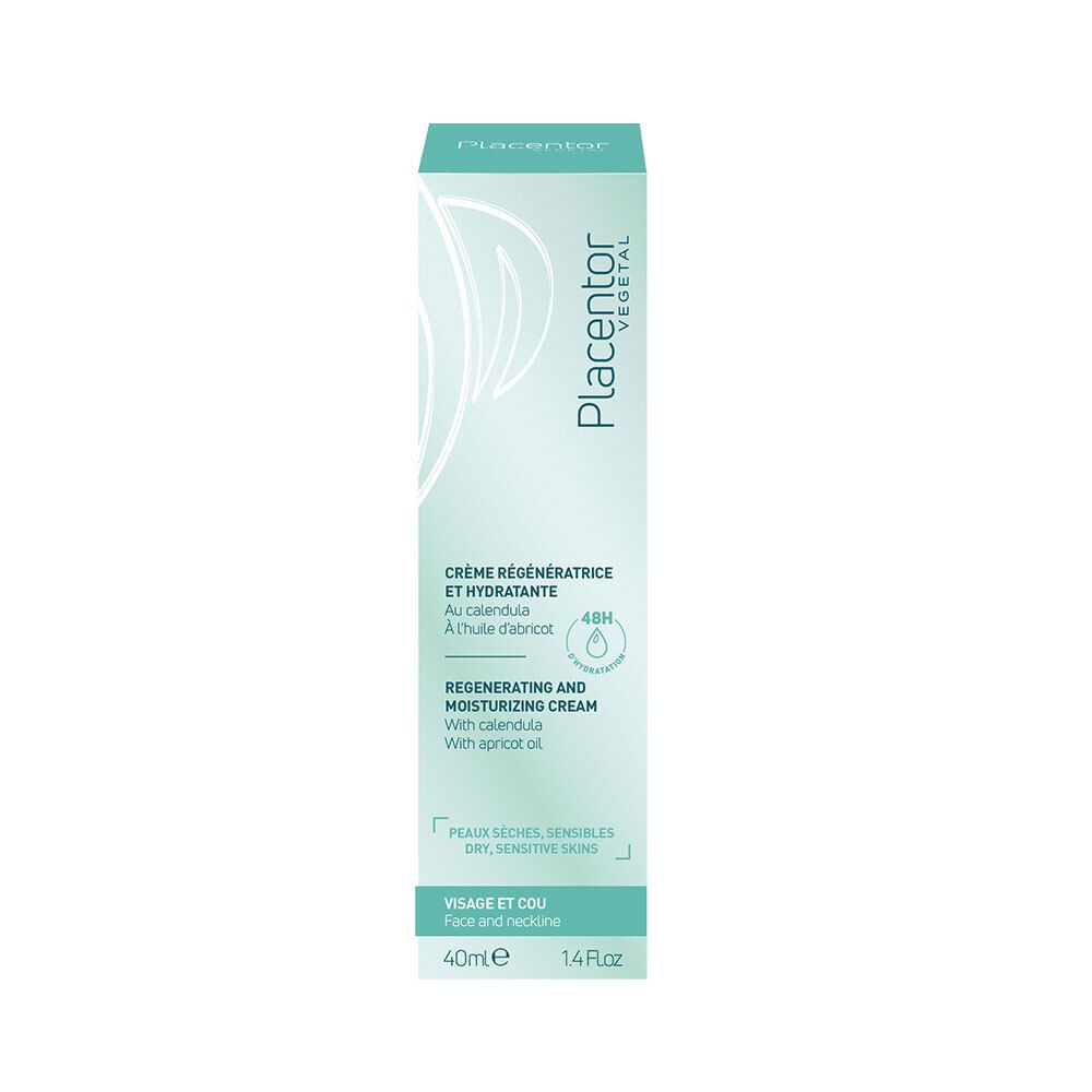 Placentor Vegetal Crème Régénératrice Et Hydratante Crème Pour La Peau 40 Ml