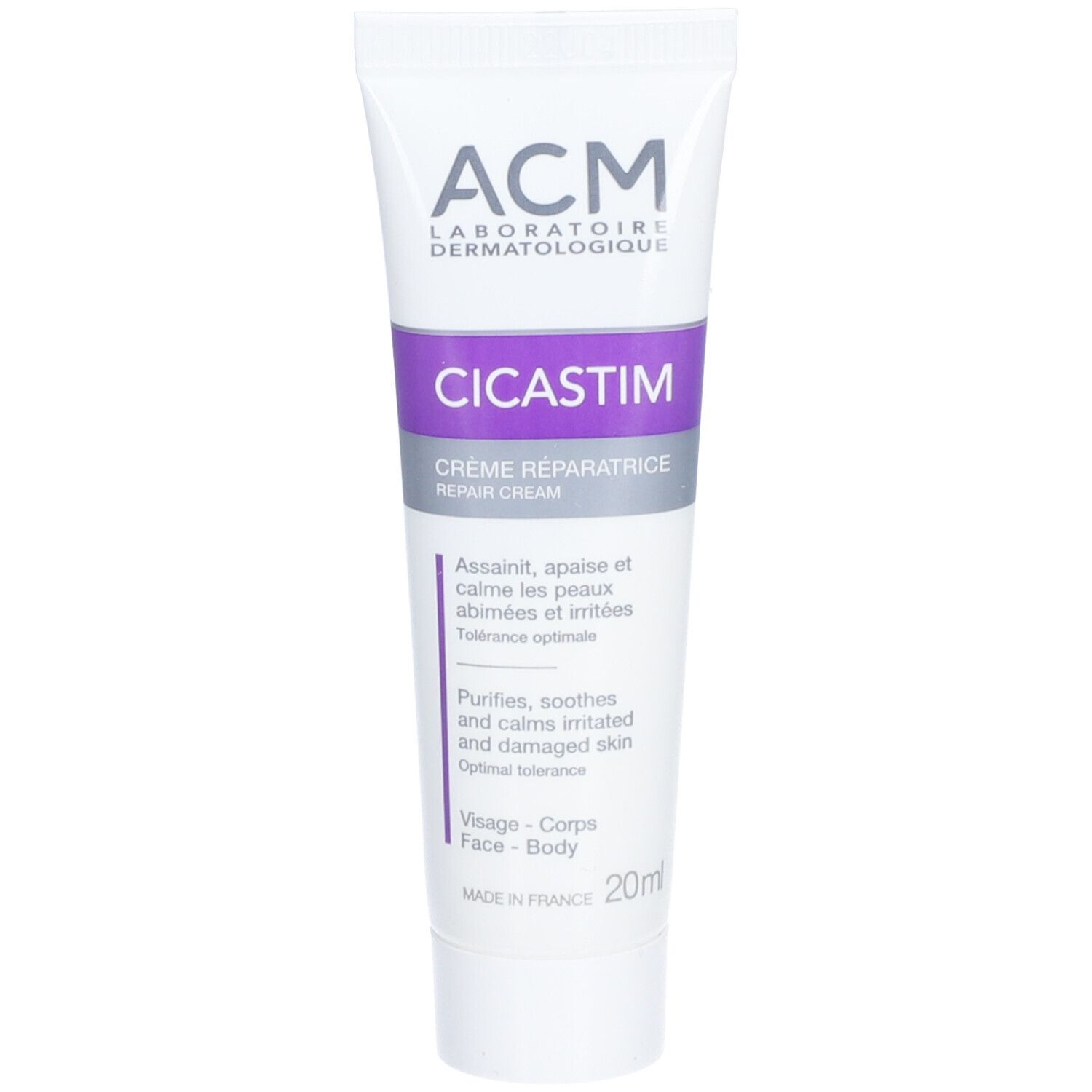 Acm Cicastim Crème Réparatrice Pour La Peau 20 Ml