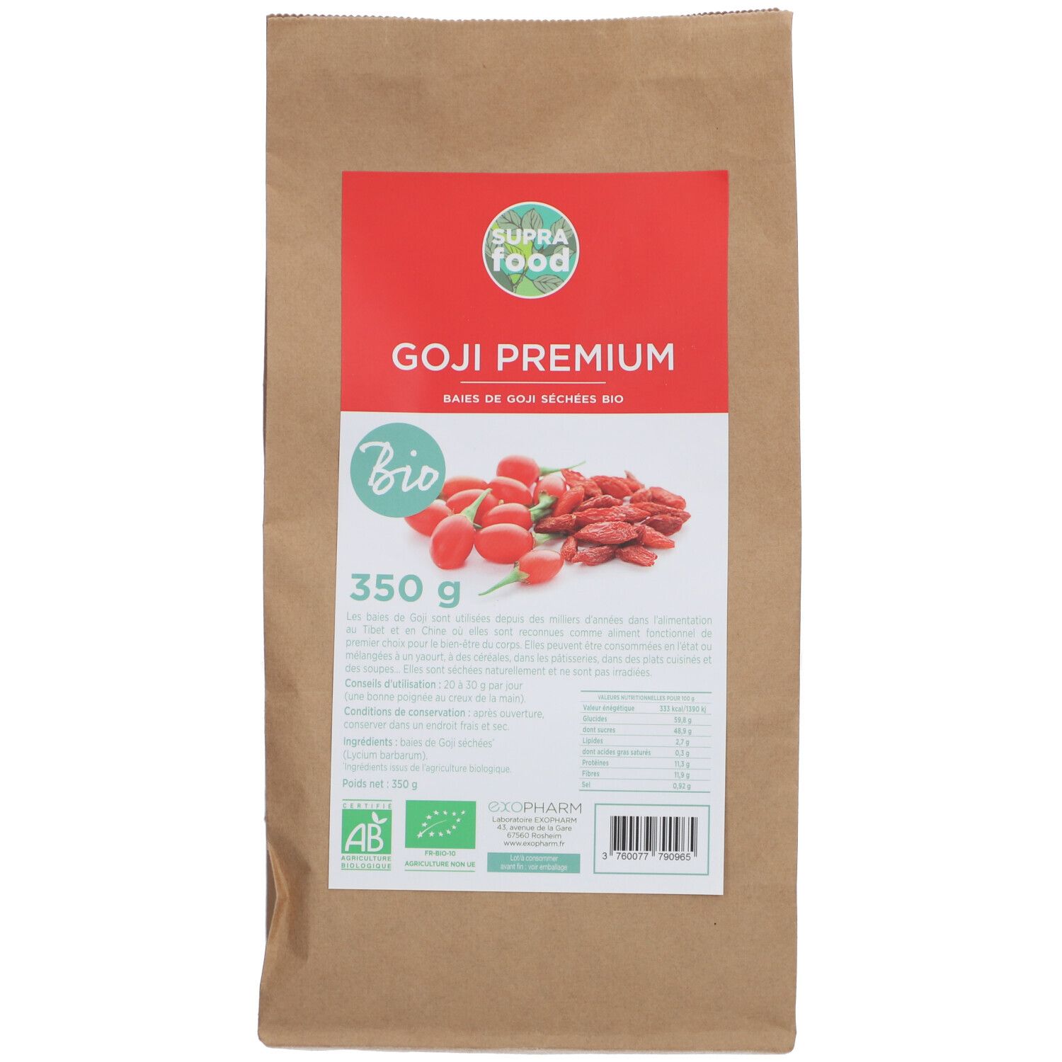 Exopharm Goji Premium Bio Aliment 350 g