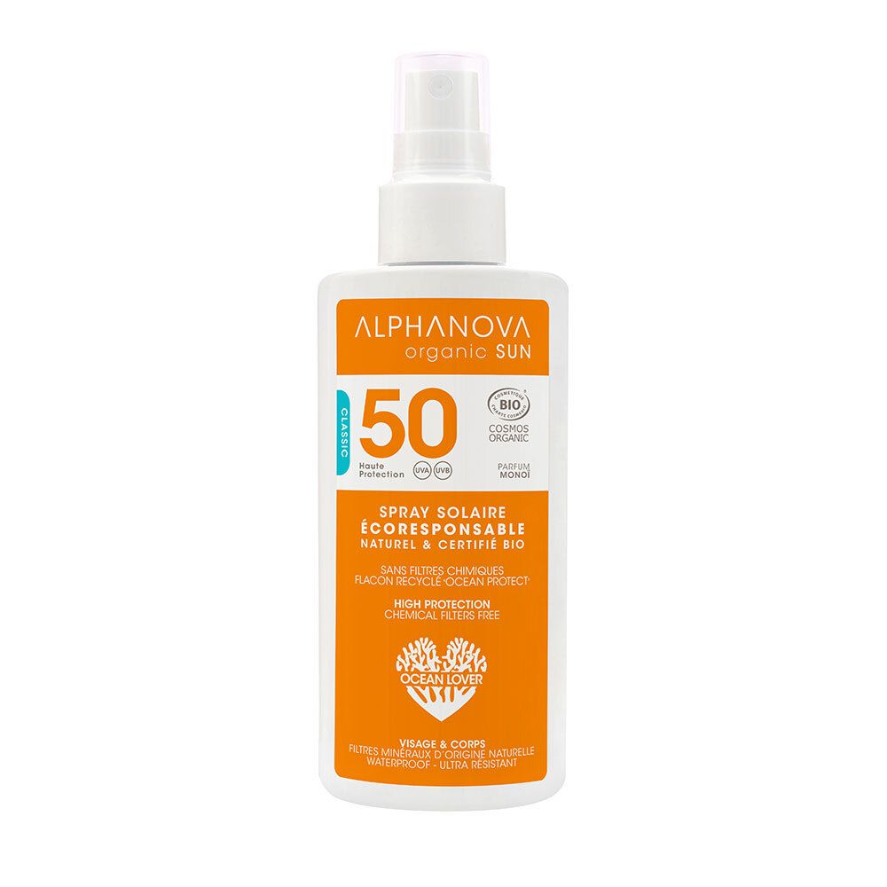 Alphanova CRÈME SOLAIRE CERTIFIÉE BIO ADULTES HAUTE PROTECTION SPF 50 125 g Crème Pour La Peau