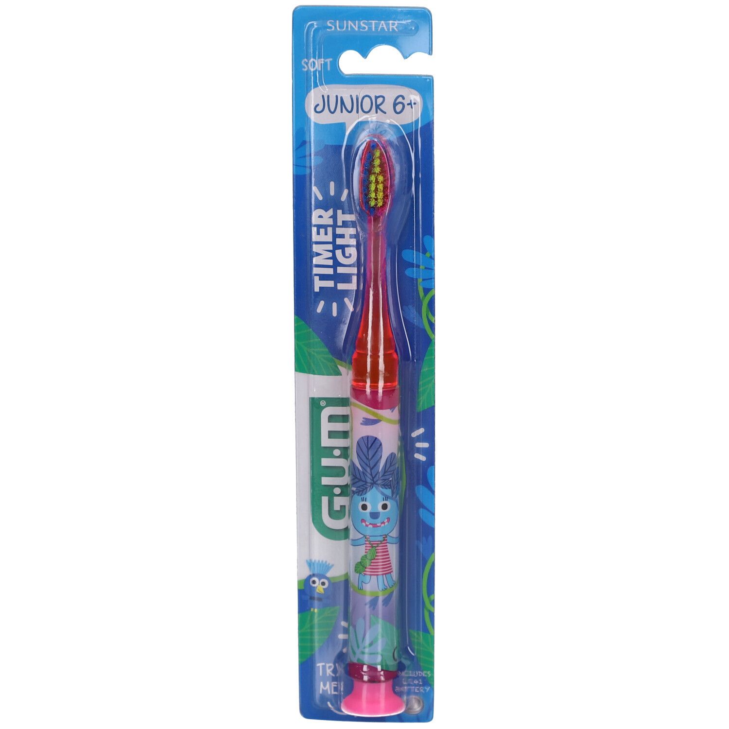 Gum Gum® Timer Light Brosse À Dents Souple +6 Ans (Couleur Non Sélectionnable) Brosse(S) À Dents 1 Pc(S) Enfants