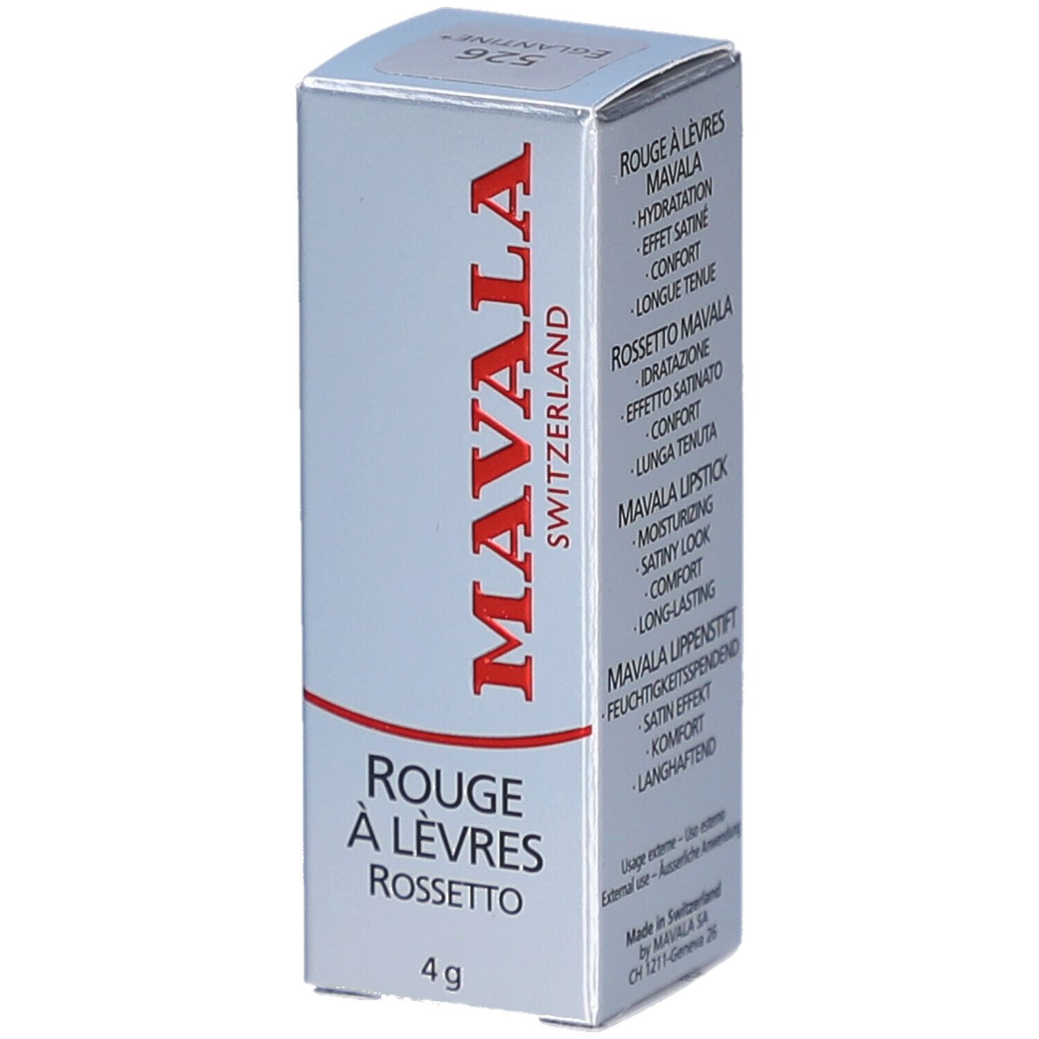 Mavala Rouge À Lèvres Nacré - Eglantine 526 Rouge(S) À 4 G