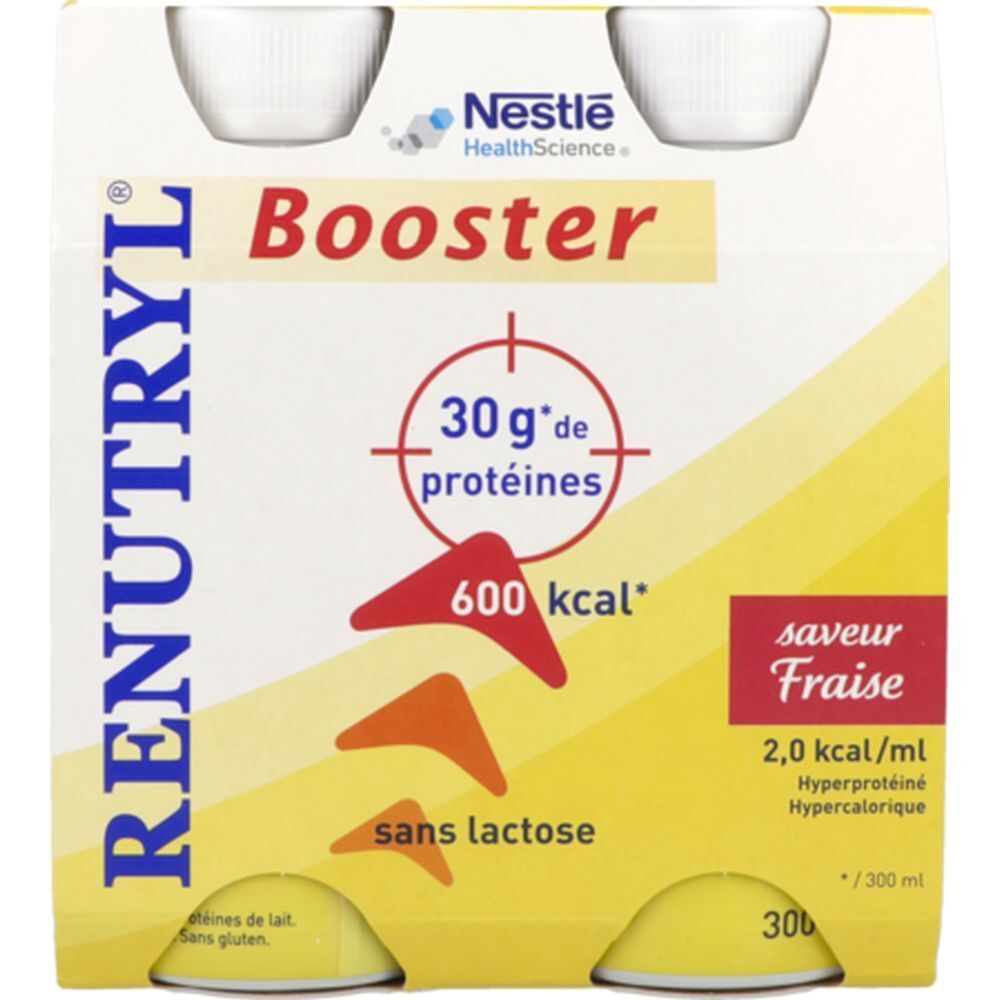 Clinutren Renutryl Booster Fraise Complément Nutritionnel Fluide 1200 Ml