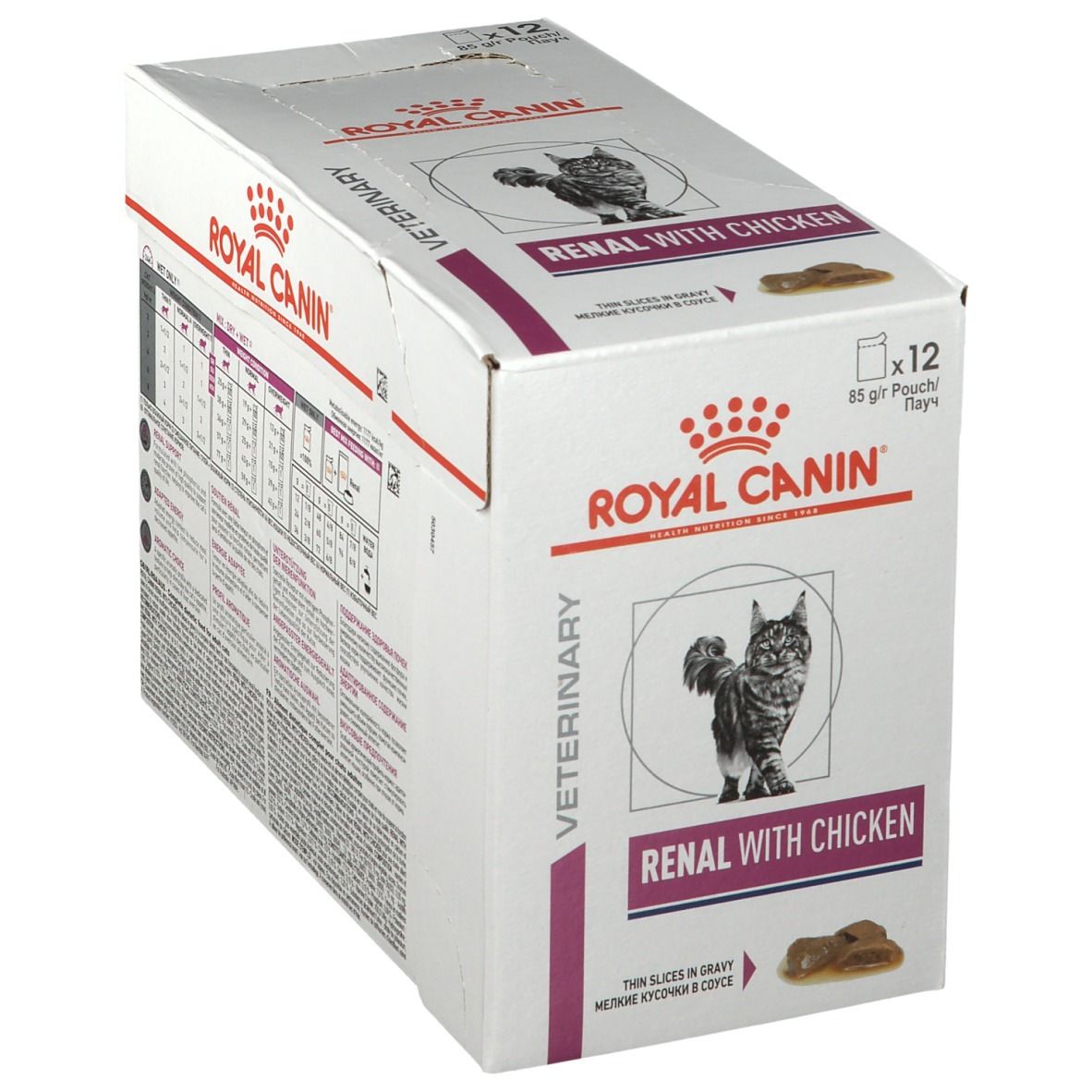 ROYAL CANIN Renal Chat Poulet 12x85 g Pâte