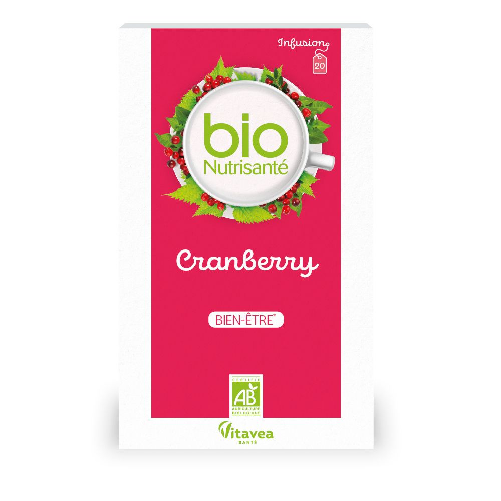 Rouge Nutrisanté Infusion Bio Cranberry Sachets Taille 20 - Image 2