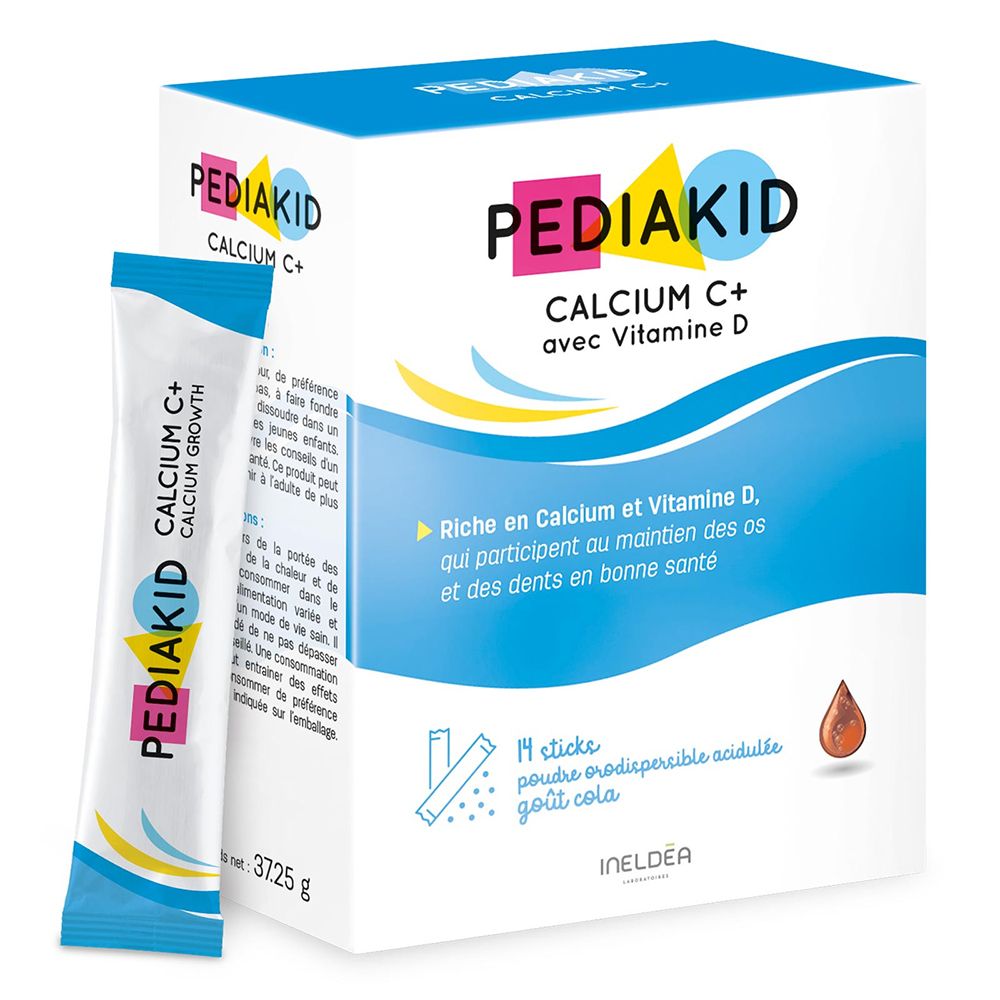 Pediakid Calcium C + Poudre Pour La Préparation D'une Solution 14 Pc(S) Enfants