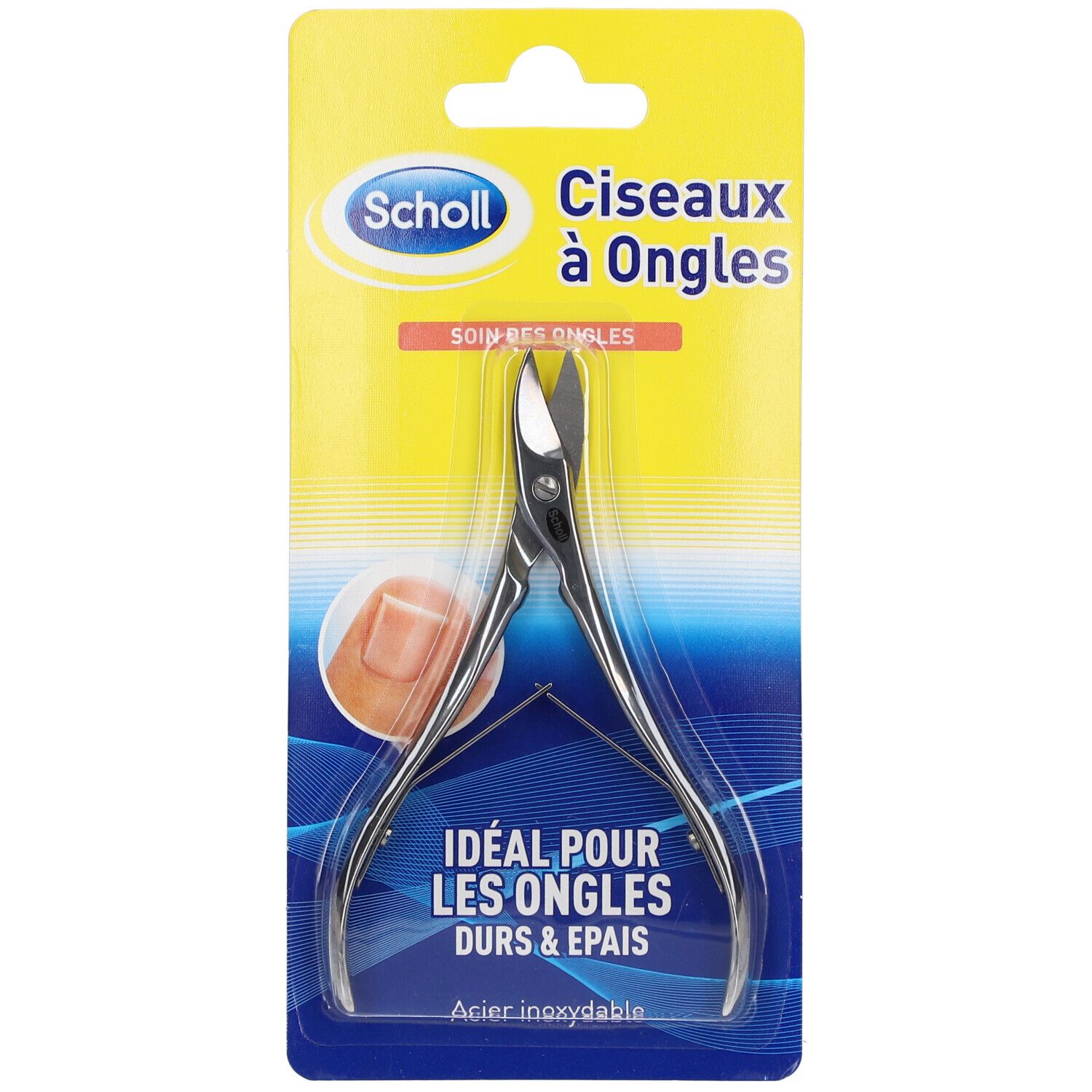 Scholl Ciseaux à Ongles en Acier Inoxydable Soin des Pieds 1 pc(s) Coupe-Ongles