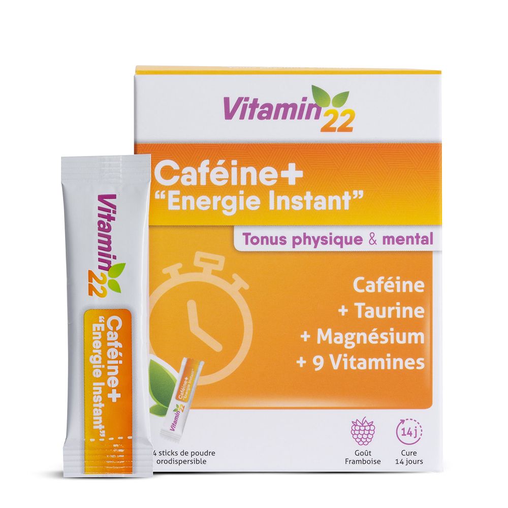 VITAMIN 22 Caféine + Energie Instant 14 pc(s) Poudre
