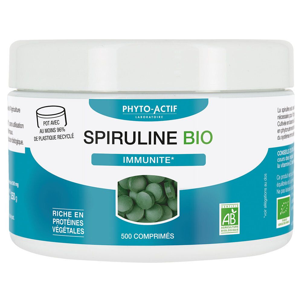 PHYTO-ACTIF Spiruline Bio 500 pc(s) Comprimé(S)