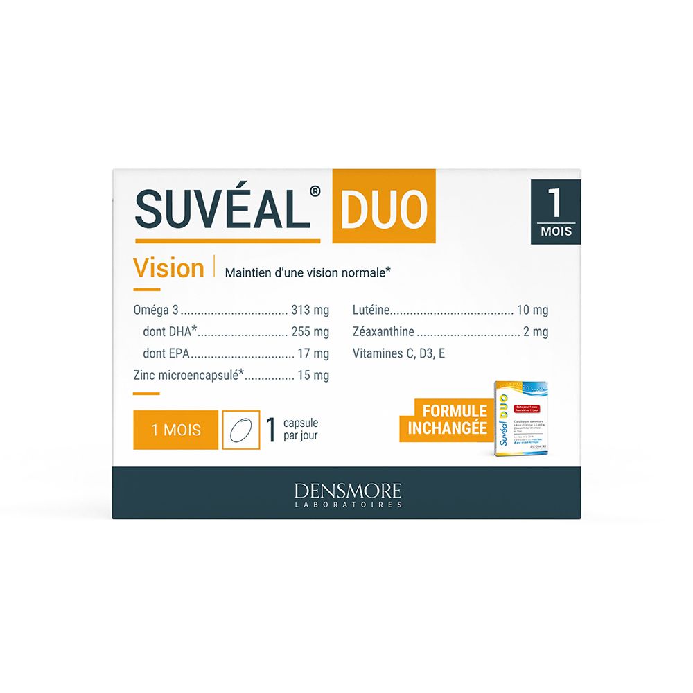 Suvéal Densmore Suvéal® Duo 1 Mois - Maintien D'une Vision Normale Capsule(S) 30 Pc(S) Enfants