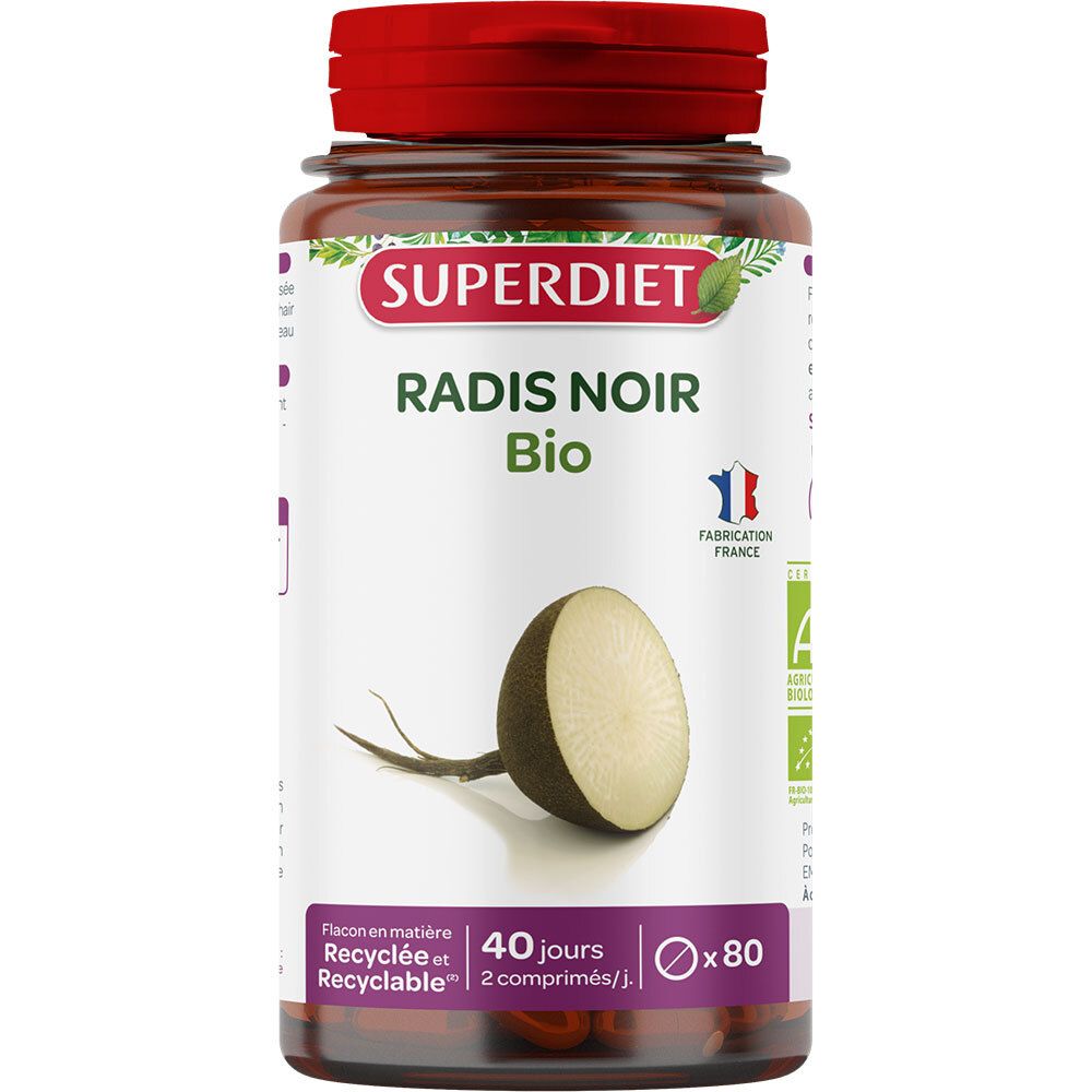 Superdiet Radis Noir Bio Comprimé(S) 80 Pc(S)