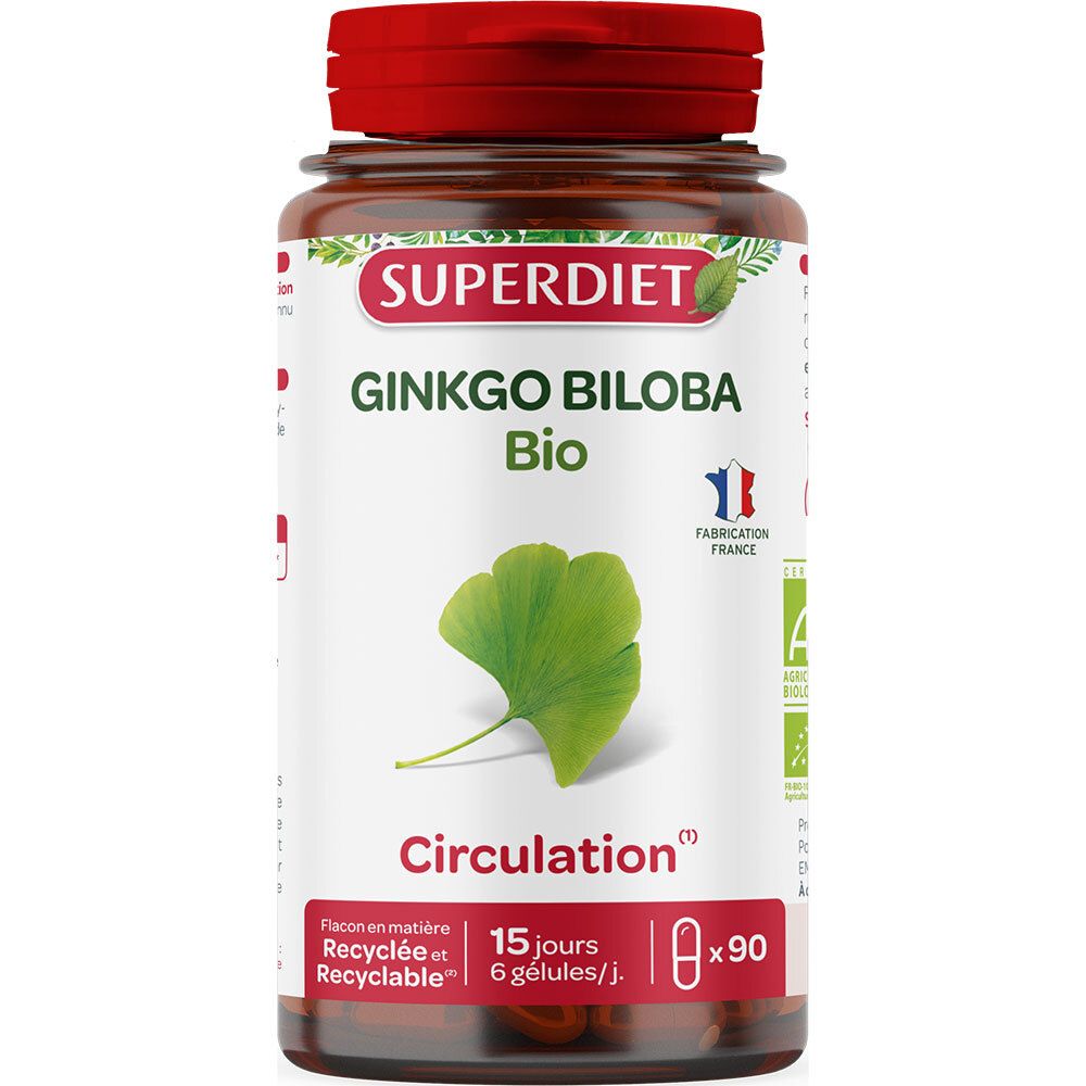 Superdiet Ginkgo Biloba Bio Circulation Capsule(S) 90 Pc(S)