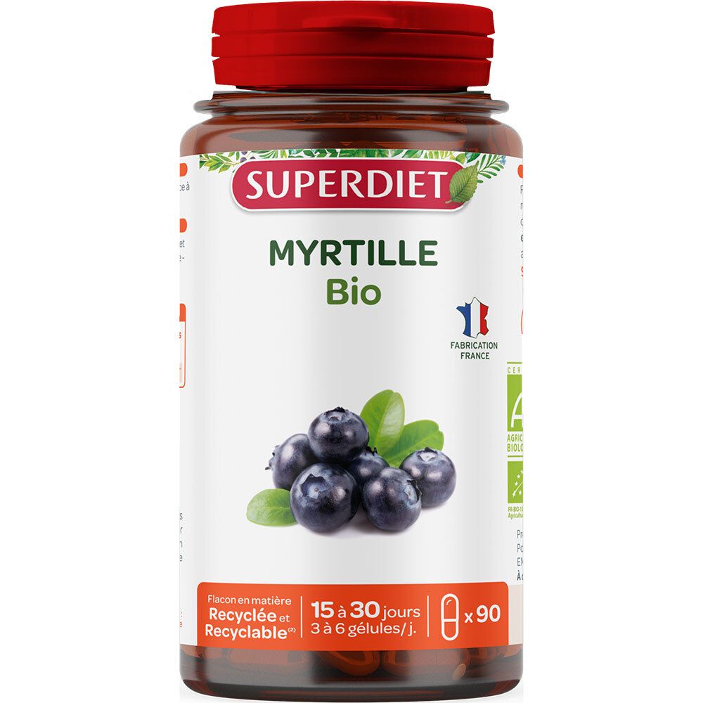 Superdiet Myrtille Bio Capsule(S) 90 Pc(S)