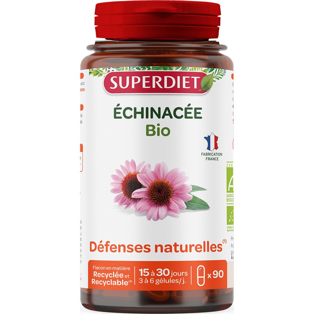 Superdiet Super Diet Echinacée Bio Gélule Capsule(S) 90 Pc(S) - Image 1