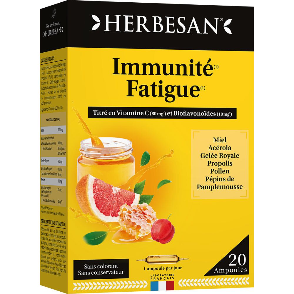 Herbesan® Herbesan Complexe Immuté Propolis - 20 Ampoules De 10 Ml Ampoule(S) Buvable(S) 20X15 Nourrisson - Image 1