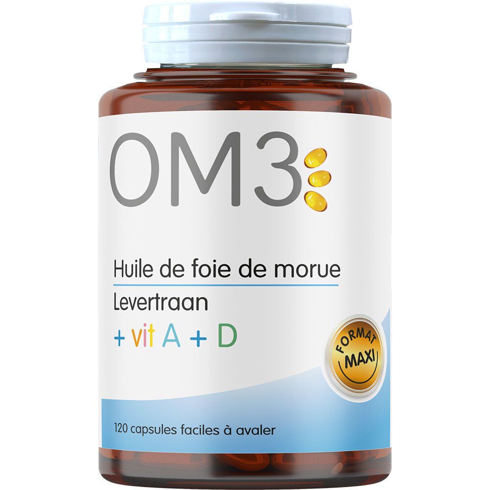 Om3 Hle Foie Morue Vit A+D Caps120 - Image 2