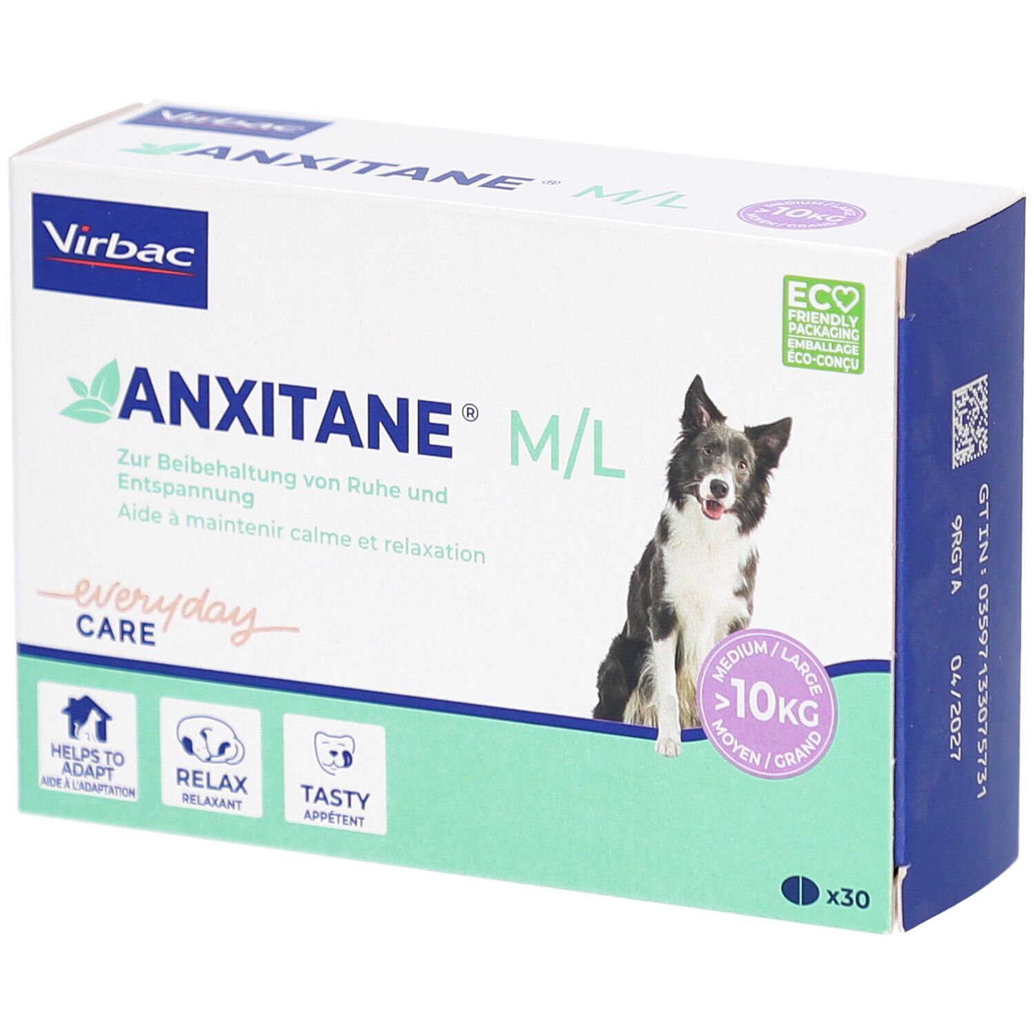 Virbac Anxitane M/L Chien >10 kg 30 pc(s) Comprimé(S)