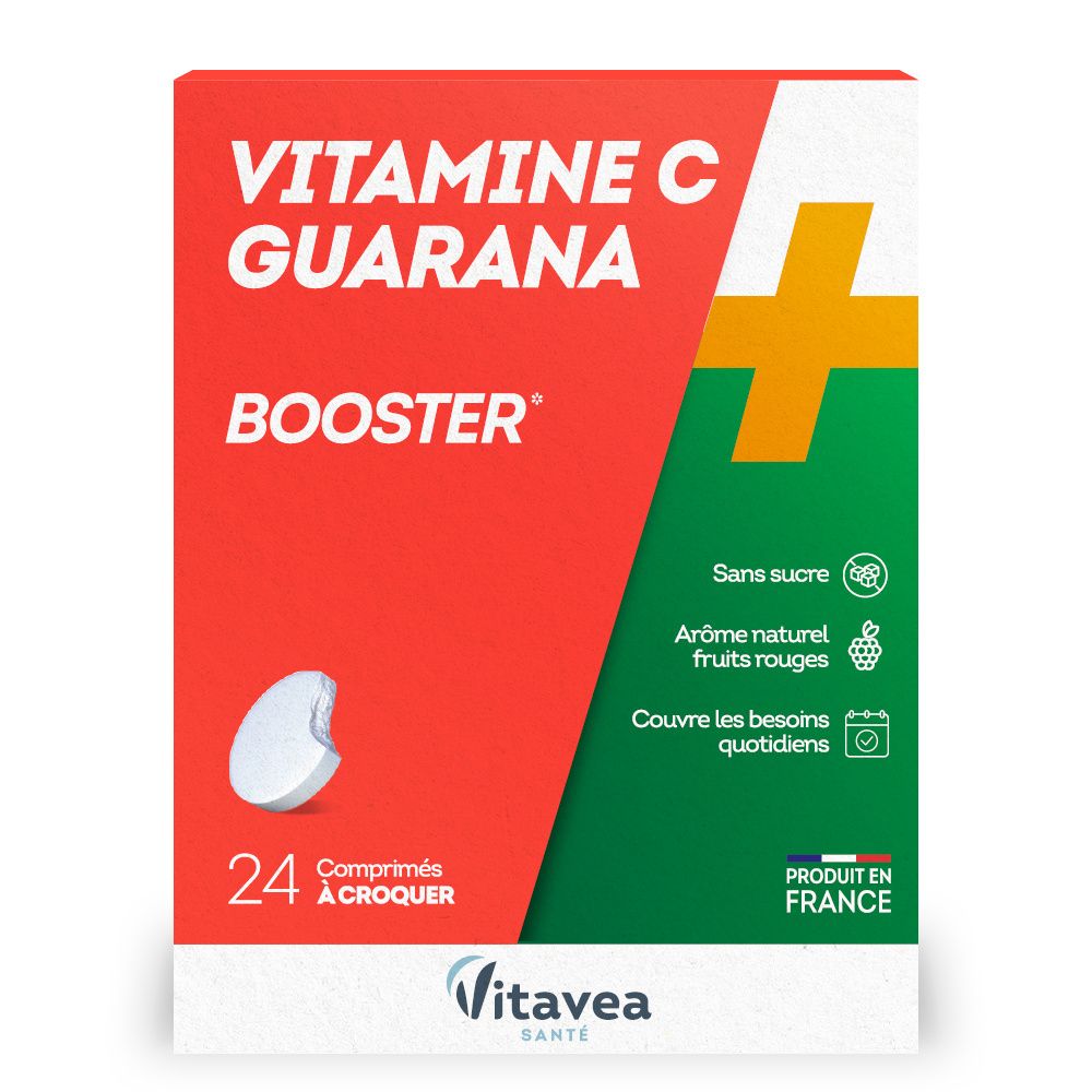Nutrisanté Booster : Vitamine C + Guarana Comprimé(S) 2X12 Pc(S) Enfants