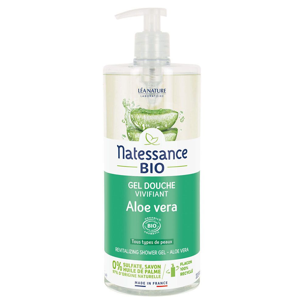Natessance Gel Douche Vivifiant Aloe Vera Gel(S) 1000 Ml