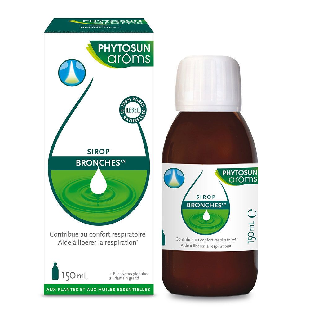 Phytosun Arôms Sirop Bronches 150Ml -10%* Avec Le Code : Ap1026 Pour La Toux 150 Ml
