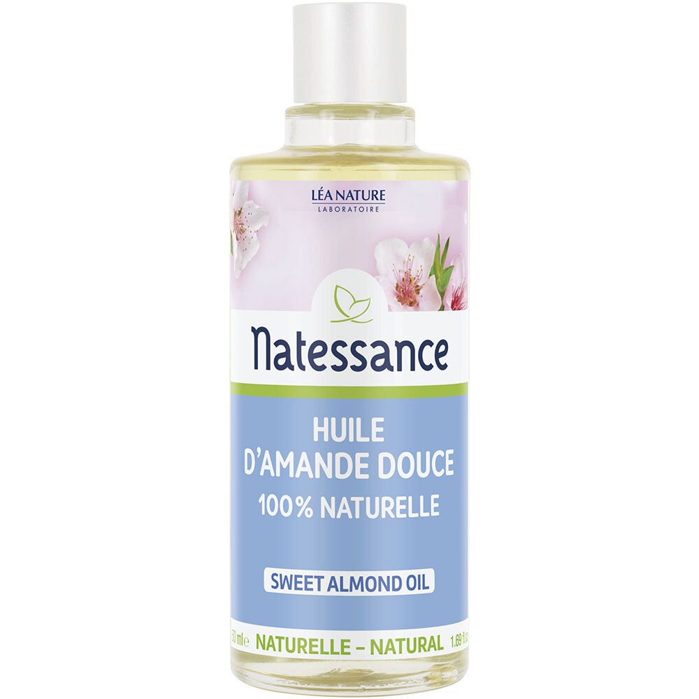 Natessance Huile D’amande Douce 100 % Naturelle 50 Ml