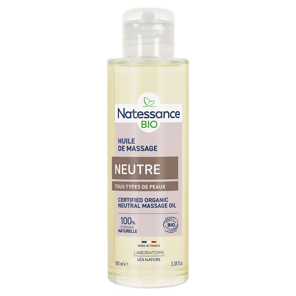 Pdm To Be Maintained Natessance Huile De Massage Et Soin Neutre Bio 100 Ml