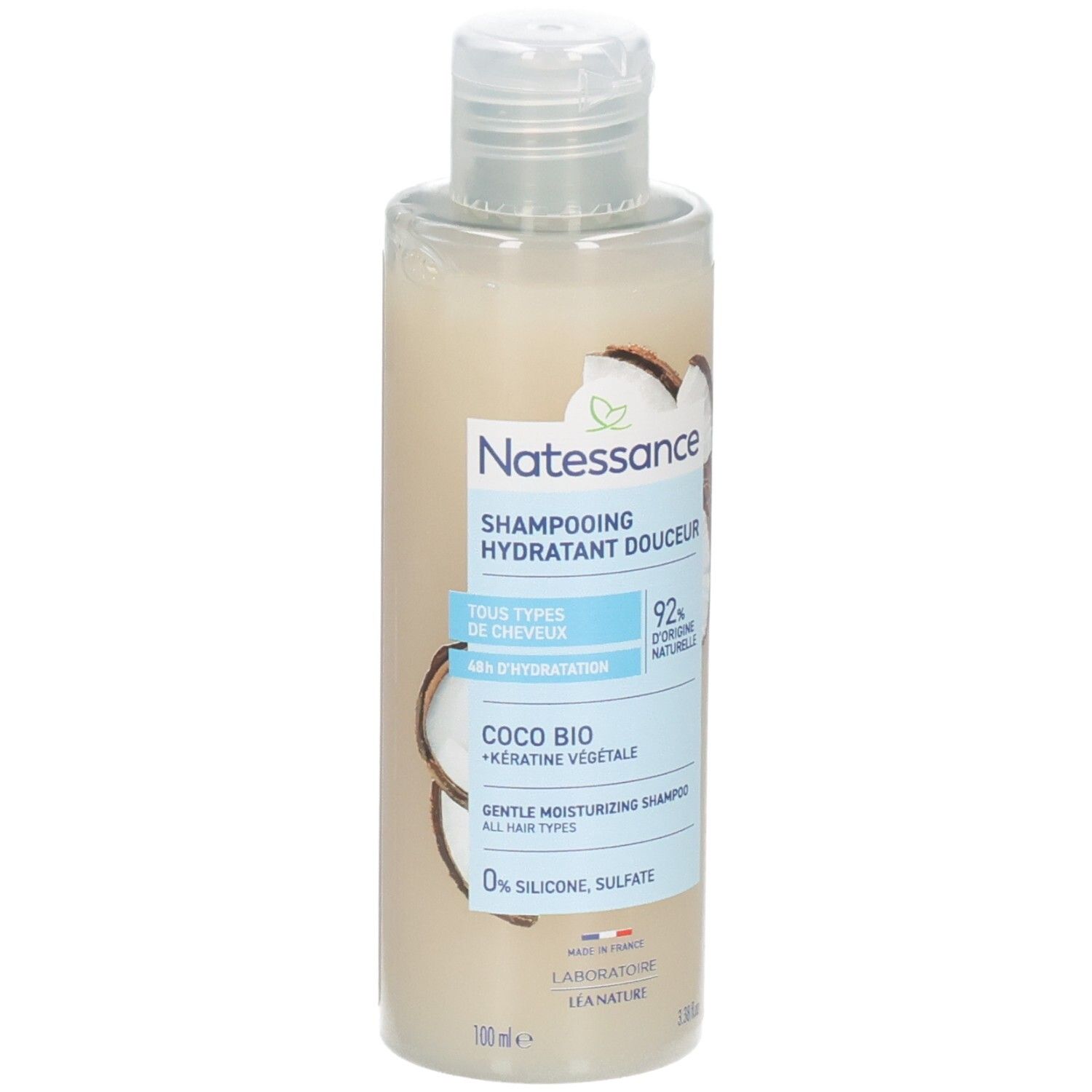 Natessance Shampooing hydratant douceur Coco 100 ml Shampooing