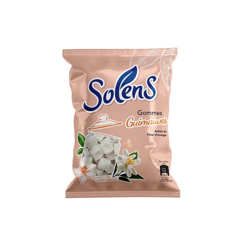 SOLENS Gommes Guimauves Arôme Fleur d'Oranger Bonbon(S) 100 g