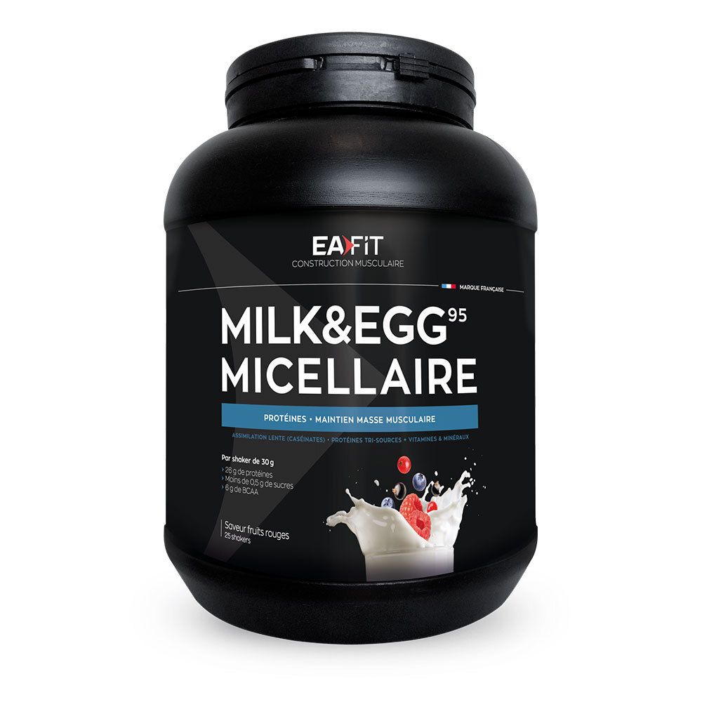 Ea Fit Milk&Egg 95 Micellaire Fruits Rouges Poudre 750 G Enfants