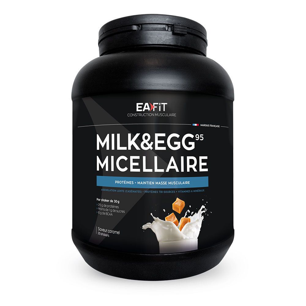 Ea Fit Milk&Egg 95 Micellaire Caramel Poudre 750 G Enfants