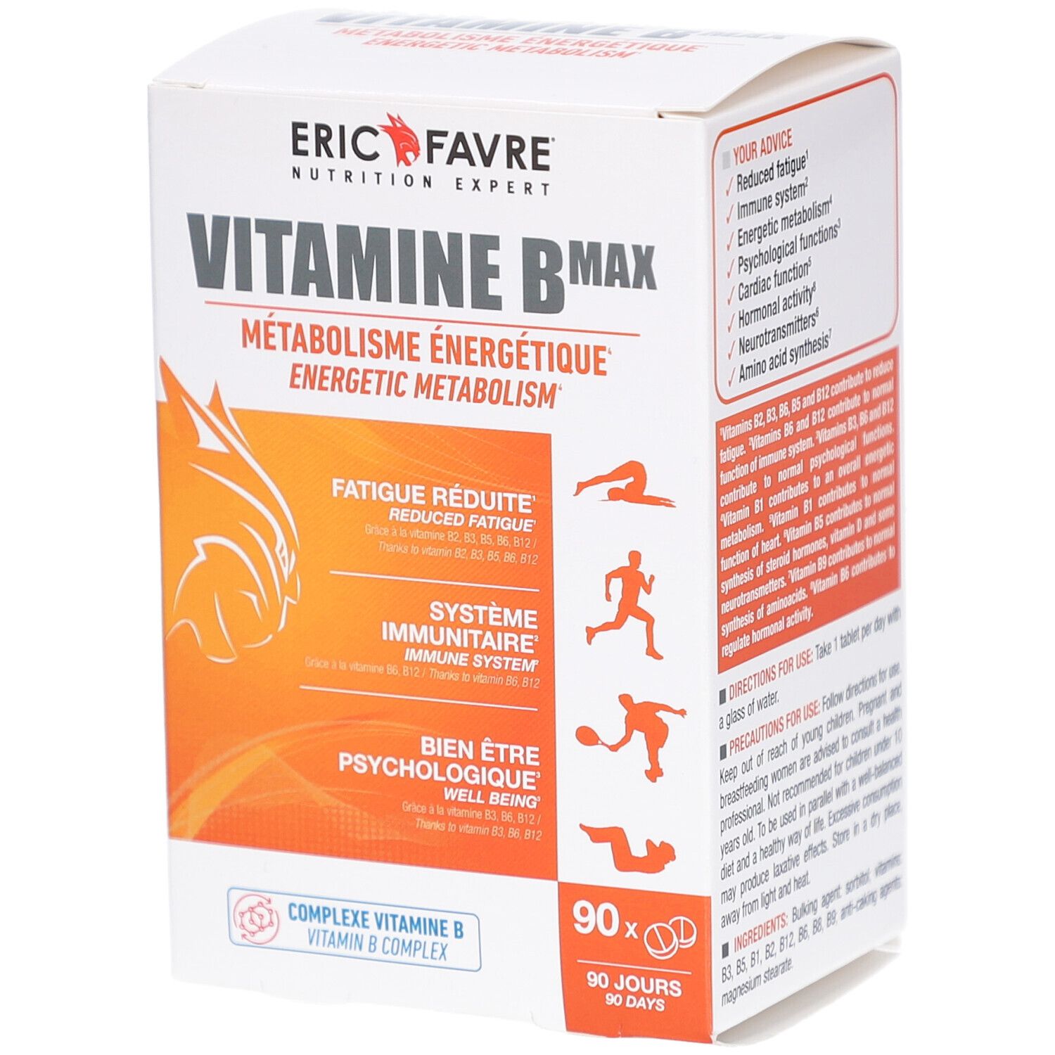 Eric Favre Unisex Vitamine B Max (90 Tabs) - Image 3