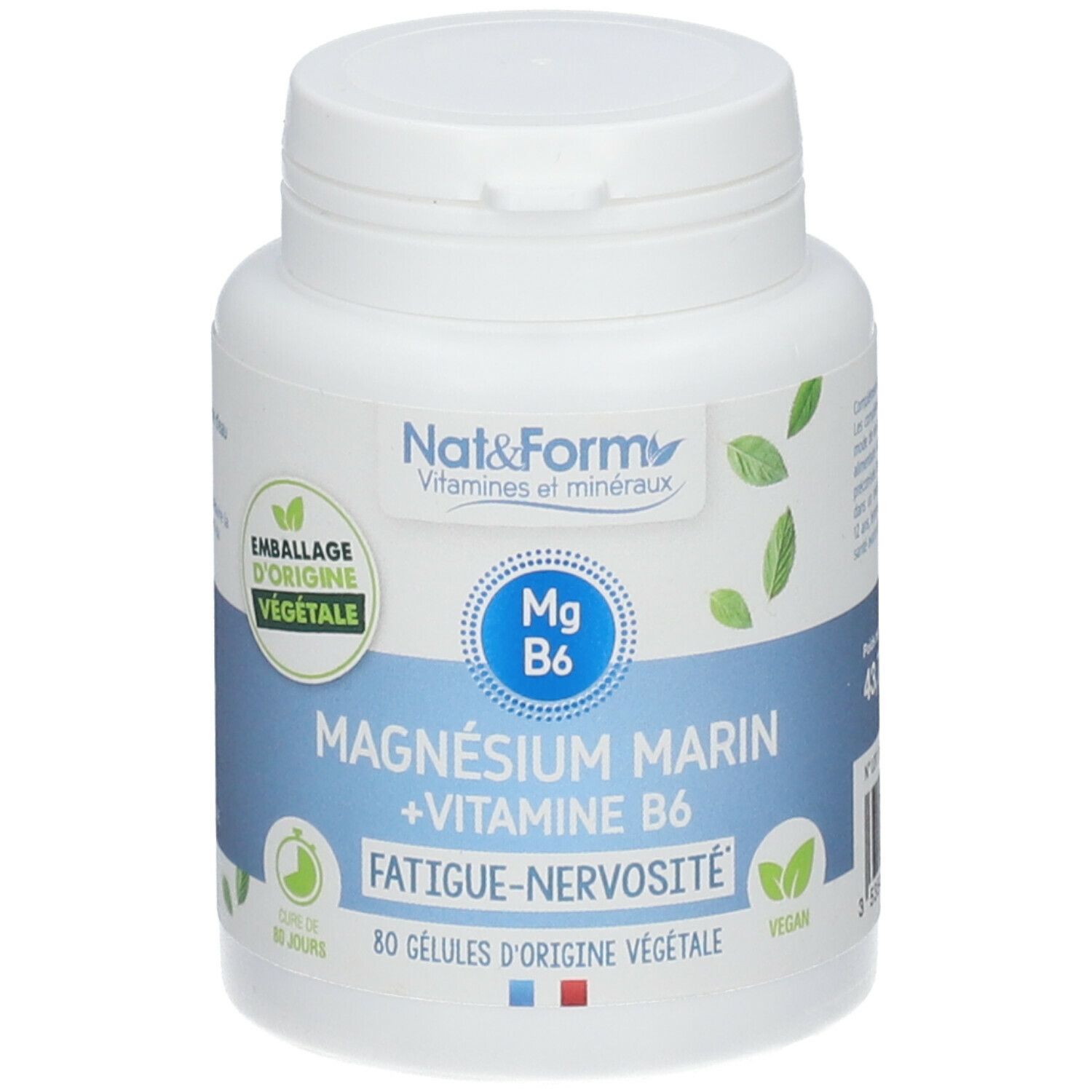 Nat & Form Magnésium Marin + Vitamine B6 Capsule(S) 80 Pc(S) Enfants