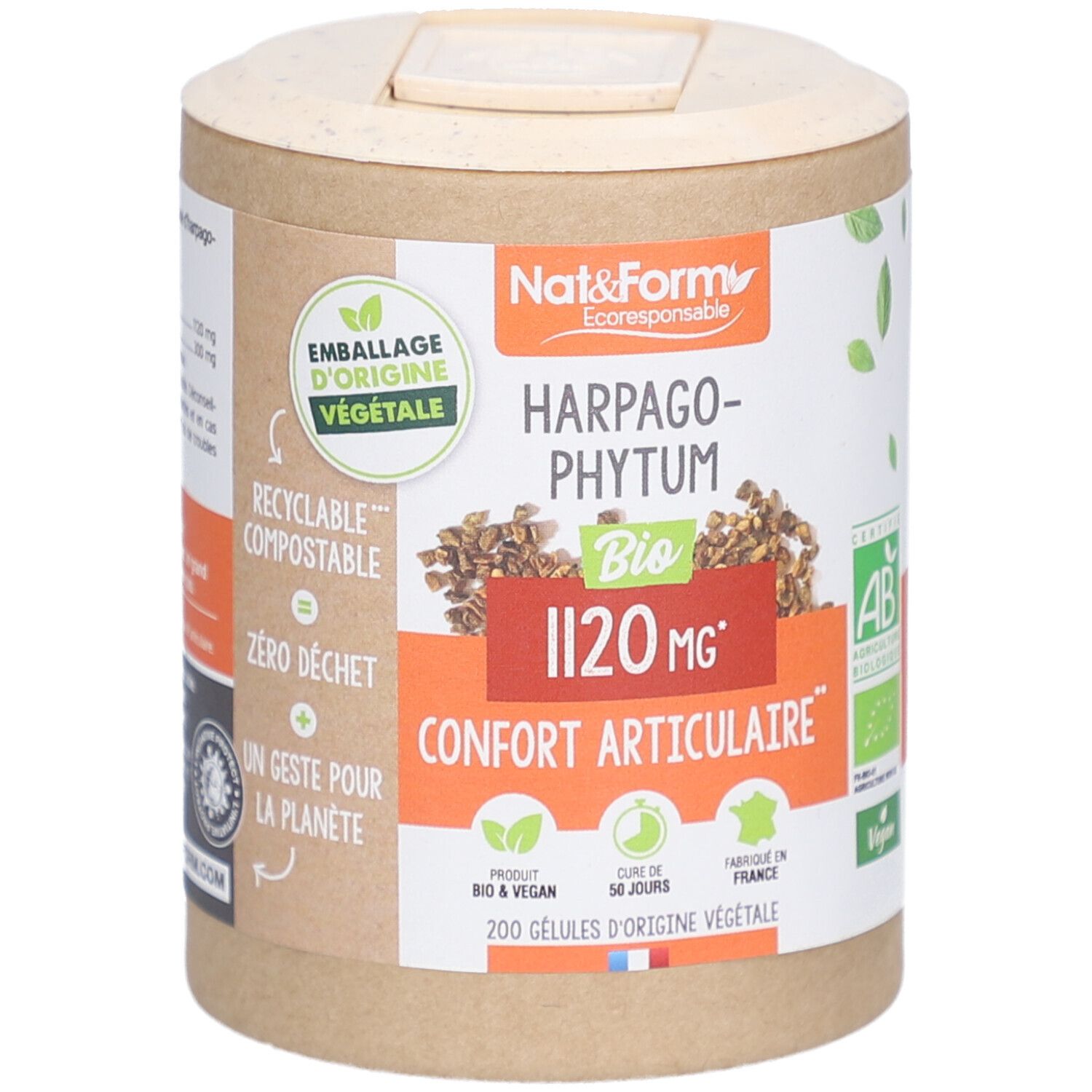 Nat&Form Harpagophytum Bio 200 Gélules - Image 4